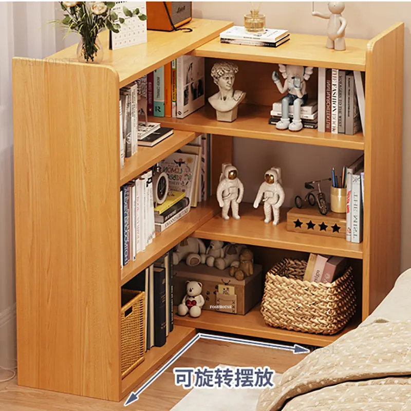 Children's Bookcases Bedroom Narrow Slit Telescopic Bookshelves Simple Modern Home Furniture Living Room Corner Storage Shelves