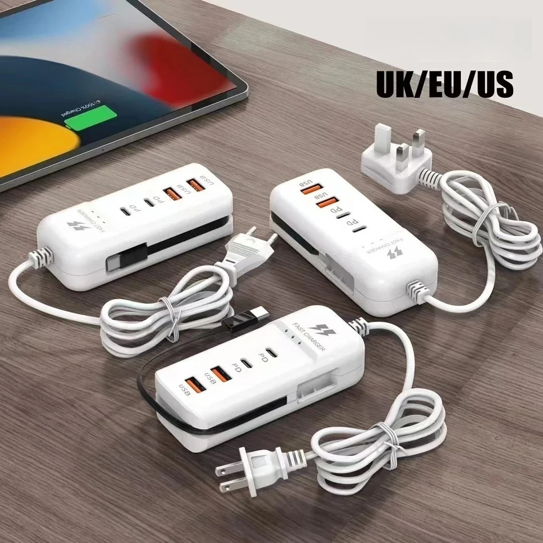 USB Charger PD Type C Fast Charge Quick Wall Chargers Multiport USB Hub Adapter Mobile Phone EU/US Plug USB Type C Quick Charger