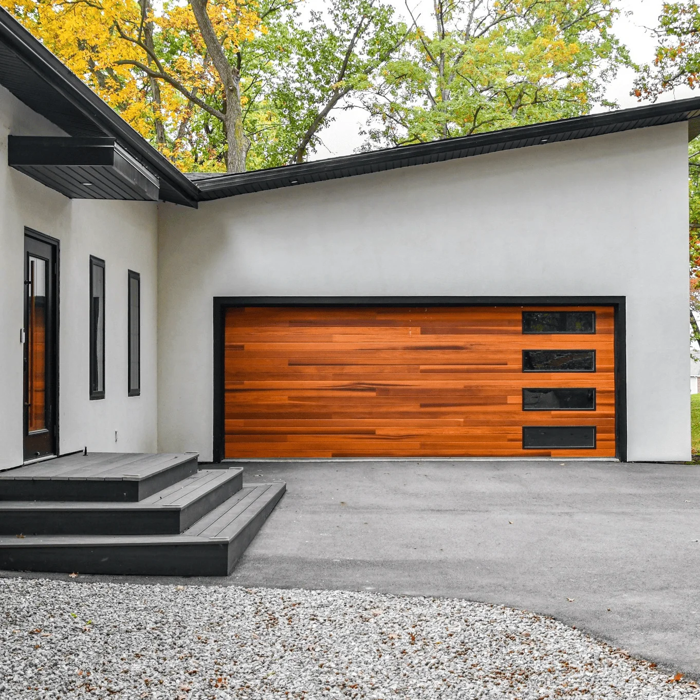 Modern Automatic Aluminum Sectional Garage Doors Anti-collision Overhead  Insulated Flap Sliding Double Garage Door with Glass - AliExpress, image size:1362x1362