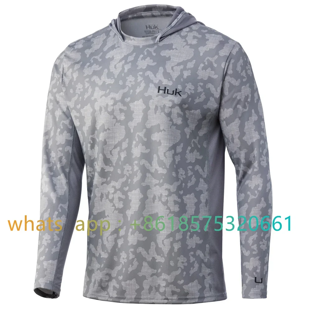 

Huk Icon X Running Lakes Hoodie Hoodie Anti Uv Men Camiseta De Pesca Long Sleeve Fishing Clothing Jersey Fishing Clothes 2023