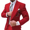 2 Pieces Men's Suits Mens Suit  Causal Slim Fit Prom Noble Champagne Grey Blazer Formal Business For Wedding Groom Tuxedos 5