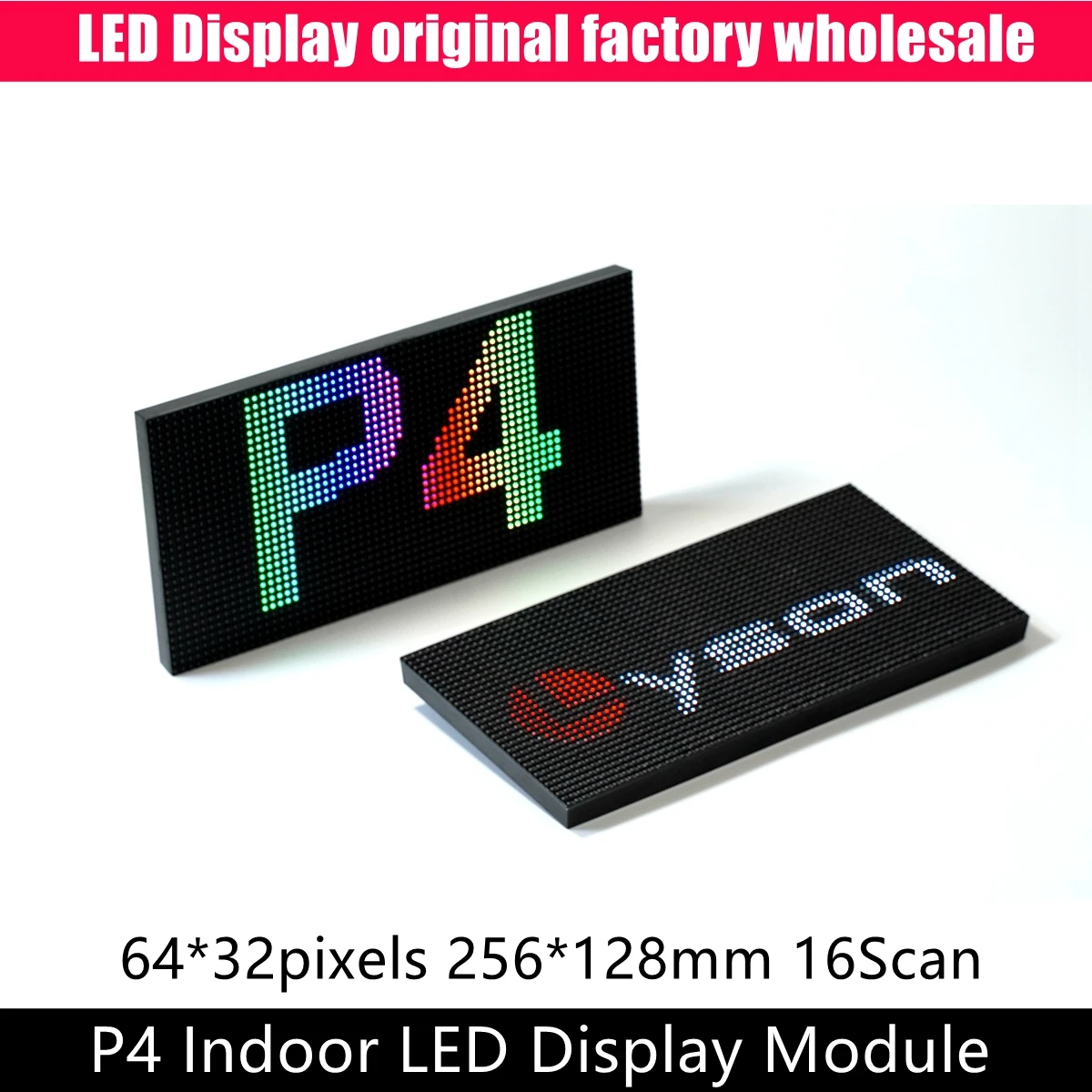 P4 Indoor SMD 3IN1 RGB LED Matrix Module 64x32 Pixels Video Display ...
