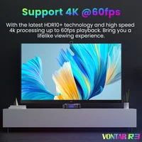 ТВ-приставка VONTAR R3 Android 13 Rockchip RK3528 Четырехъядерный процессор Cortex A53 Поддержка 8K Видео BT Wi-Fi6 Google Voice Медиаплеер Телеприставка — изображение 4