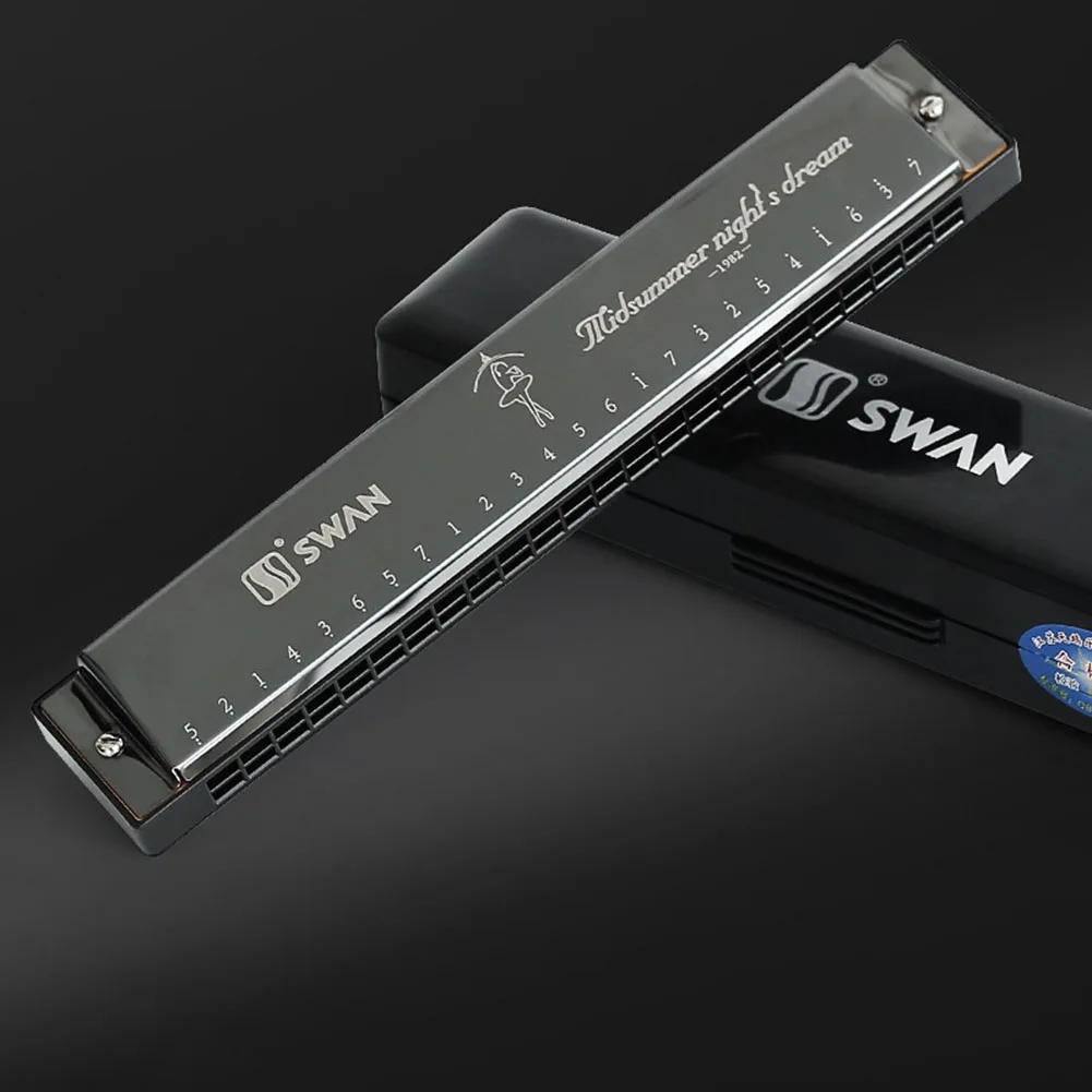 HarmonicaforStartersProfessionalMetal24HolesHarmonicaKeyC
