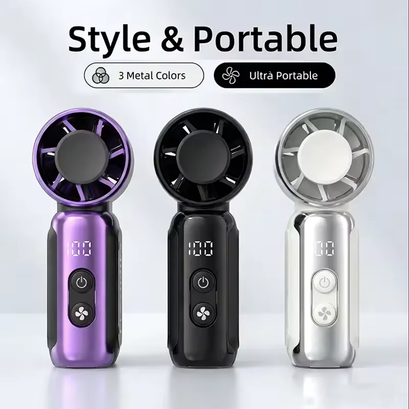 Compact USB Rechargeable Mini Handheld Fan - Ideal for Travel, Office, and Summer Gifts