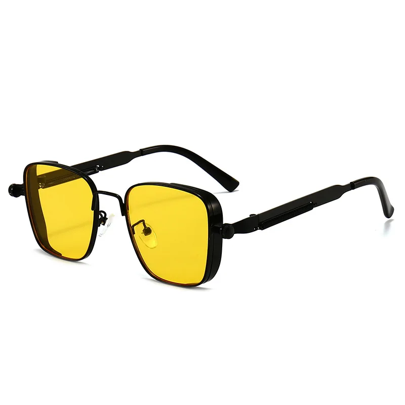 Men's Steampunk Sunglasses Personality Square Large Frame Men's Sunglasses Car sunglasses 8479 driving glasses