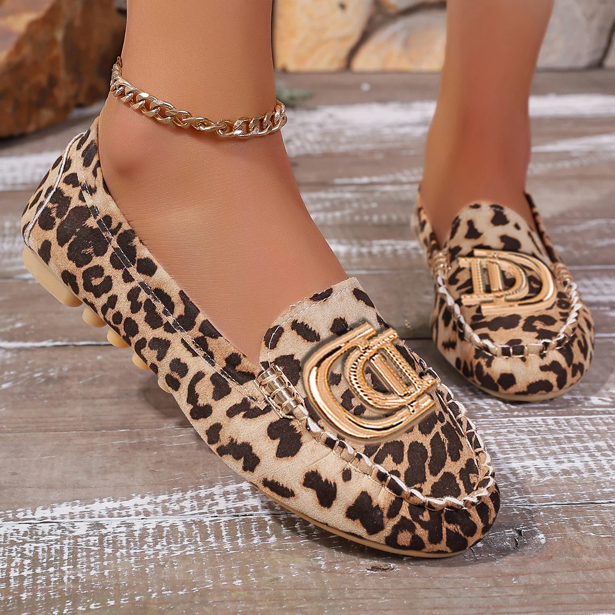 Women Loafers Driving Boat Sandals Flats Slip-on Casual Office