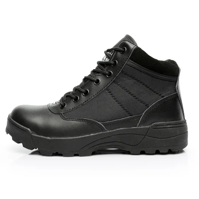 Summer Desert Tactical Boots Combat Hiking Black Ankle Boots Men Shoes Work Zapatillas Botas Plus Size