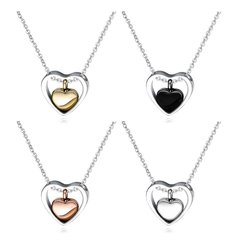 Durable Pet Ashes Necklace Embraces Commemorate Significant Moment with Long-Lasting Mementos Suitable for Pet Owners 6XDD
