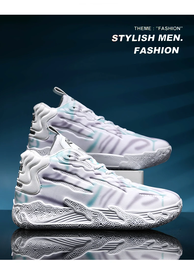 2023 Nowa Koszykówka Dla Mężczyzn Trening Na Zewnątrz Zapatillas Męskie Wysokiej Jakości Buty Do Gimnastyki Tenisowe Buty Antypoślizgowe Trampki_voghion.com