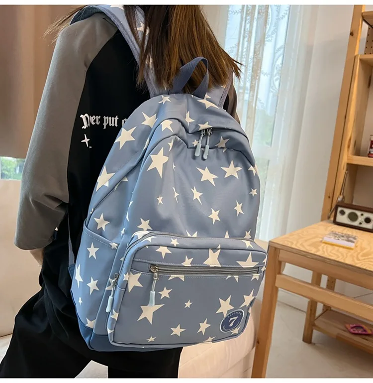 Kawaii Starry Large Capacity Harajuku College Backpack