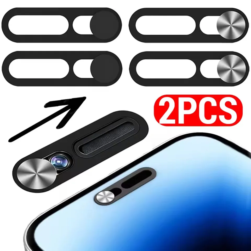 1-2 Pezzi Protezione Scorrevole per Fotocamera, Copriobiettivo per Telefono, Coperture Privacy per Webcam per iPhone 14 Pro/Pro Max/iPhone 15 16 Series e Tablet