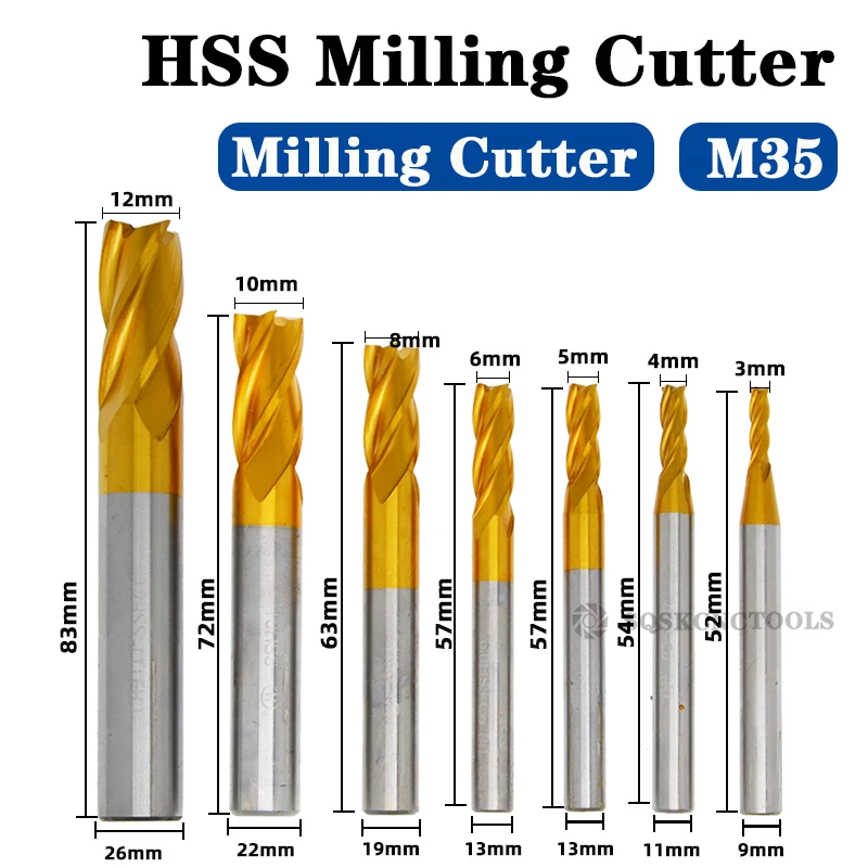 SIQICNC HSS M35 4321 Milling Cutter Set 1 5 12mm End Mill Titanium siqicnc-hss-m35-4321-milling-cutter-set-1-5-12mm-end-mill-titanium