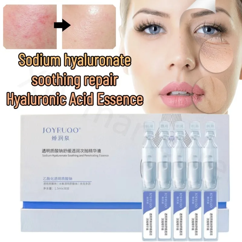 

JOYRUQO Hyaluronic Acid Soothing Moisturizing Facial Essence Skin Care Fades Wrinkles Repair Pores Brightening Firming