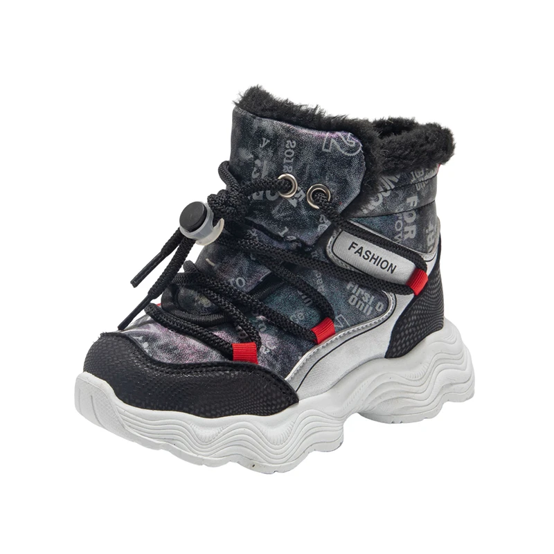 2025 Children Casual Cotton Boots for Girls Boys Winter New Faashion Korean Style Soft Bottom Anti-slippery Versatile Warm Shoes