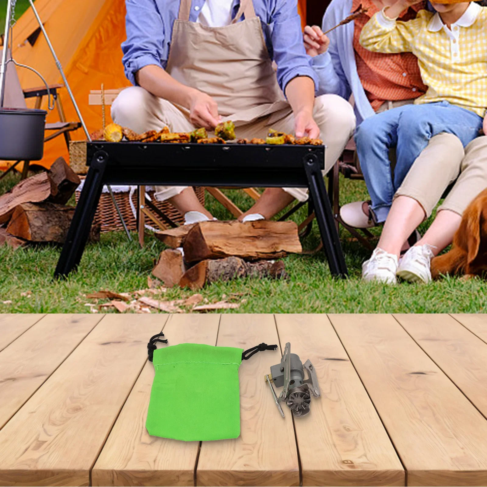 BRS3000T Portable Gas Stove, Lightweight Alloy Stove, High Efficiency, Perfect for Outdoor Cooking and Camping