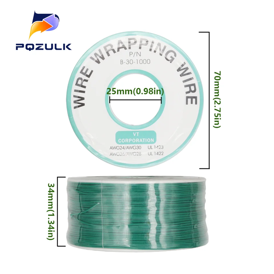 R28w-0100 Whte Nsulated Kynar Copper Wre Roll, 28 Awg, 100 Ft Le | EBay - Foto 7