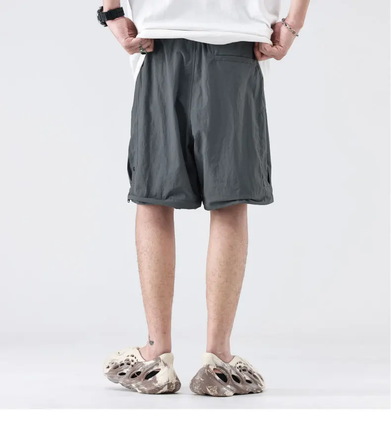 Description Picture 5 of itemNew Trendy Functional High Street Detachable Two Piece Workwear Split Pants American Loose Straight Leg Casual Pants