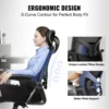 VEVOR Ergonomic Office Chair with Slide Seat/ Mesh Seat/ Adjustable Lumbar Support Angle and Height Adjustable Home Office Chair 3