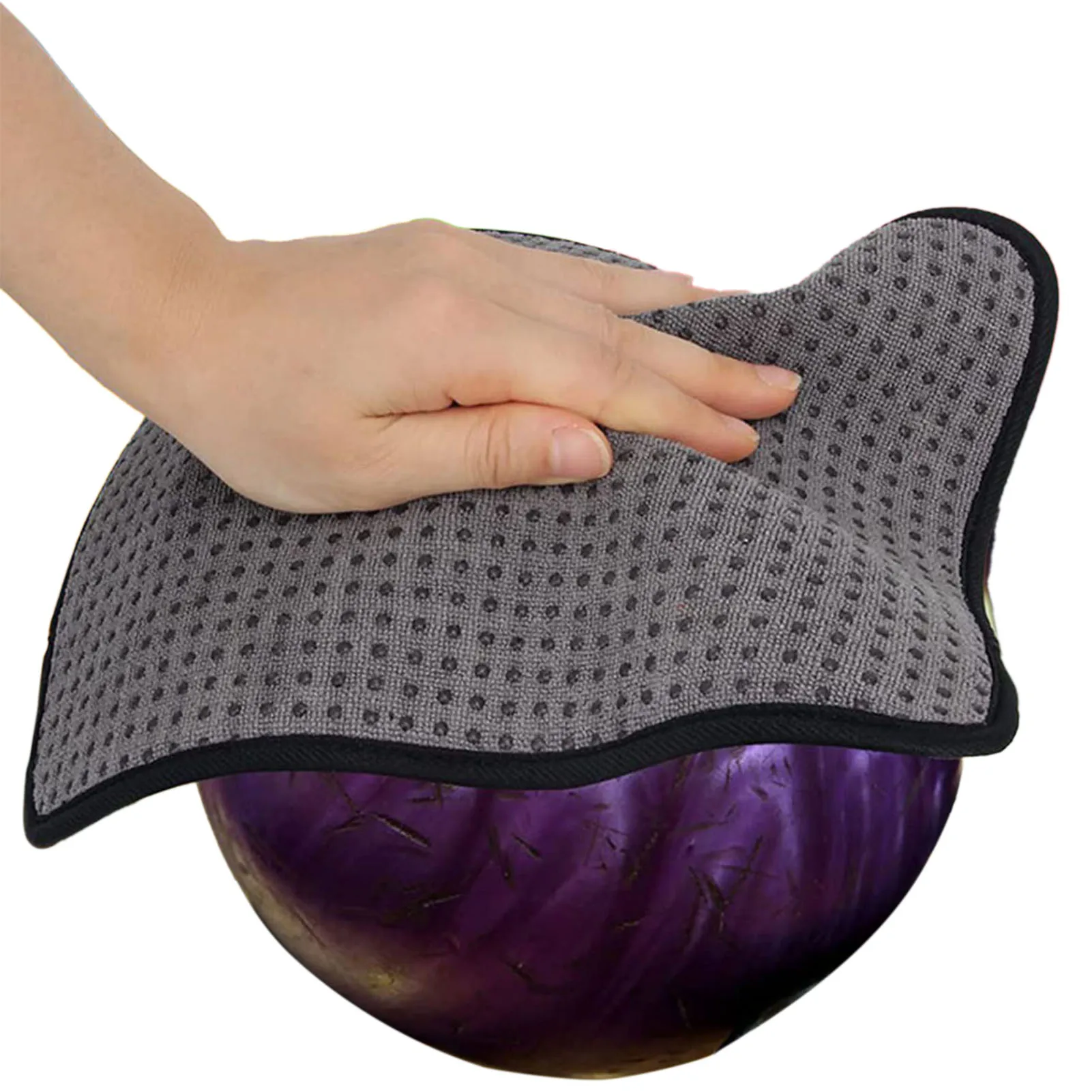Microfiber Bowling Cleaning Towel Bowling Ball Towel Shammy Pad With EZ Grip Non-Slip Ball Shammy Pad For Cleani