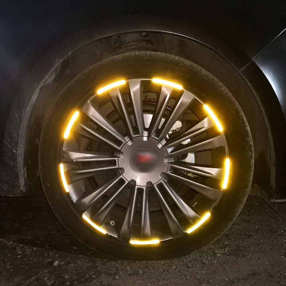 20 stücke Auto Radnabe Reflektierende Aufkleber Reifen Felge