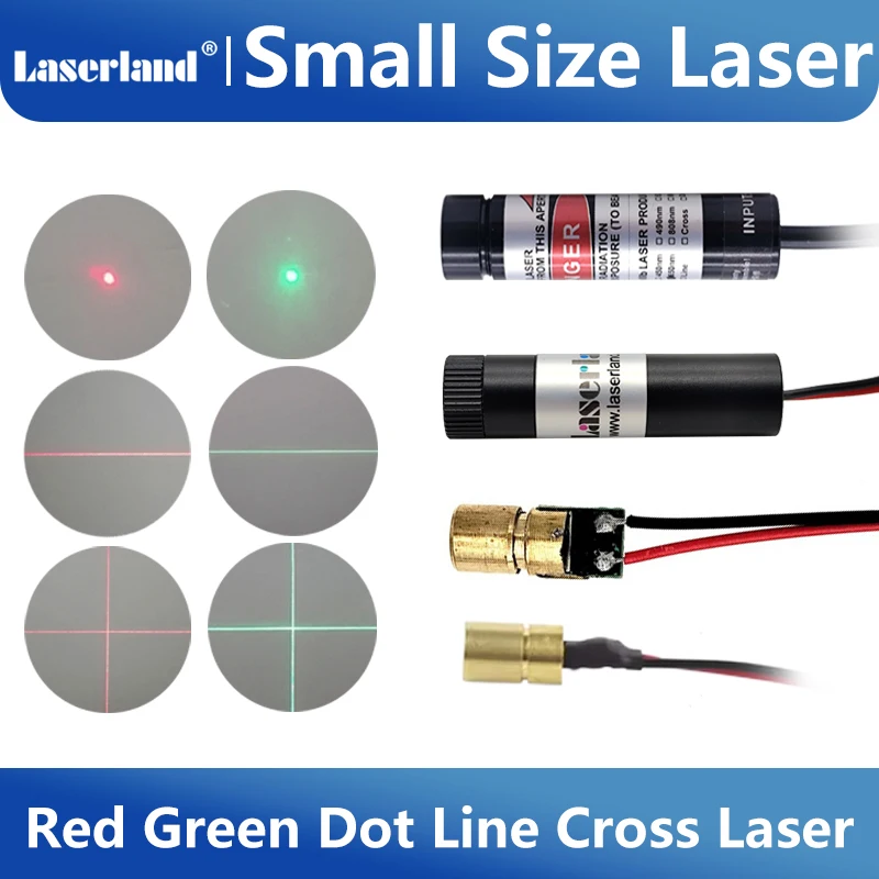Red Green Dot Line Cross Laser Module Head Quilting Fabric Marking Locator