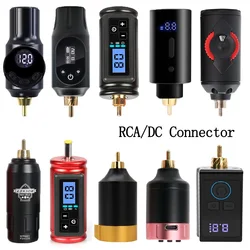 RCA/DC Interface Wireless Tattoo Battery 1200-2000mAh Rechargeable Tattoo Power Supply For Permanet Makeup Rotary Tattoo Machine