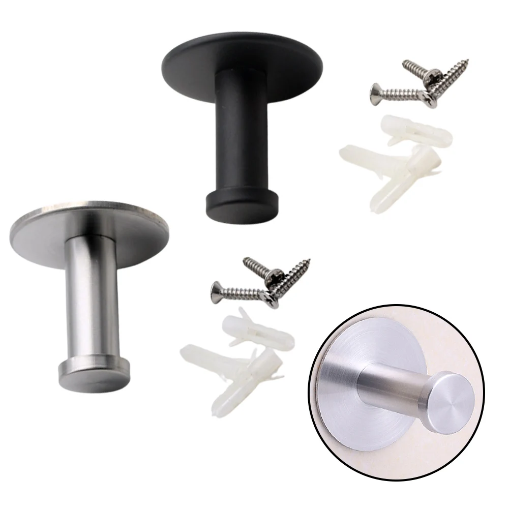 

Durable Home Garden Coat Hook 1pc Heavy Duty Kitchen Moisture-proof Nail-free Self Adhesive Hook Stainless Steel