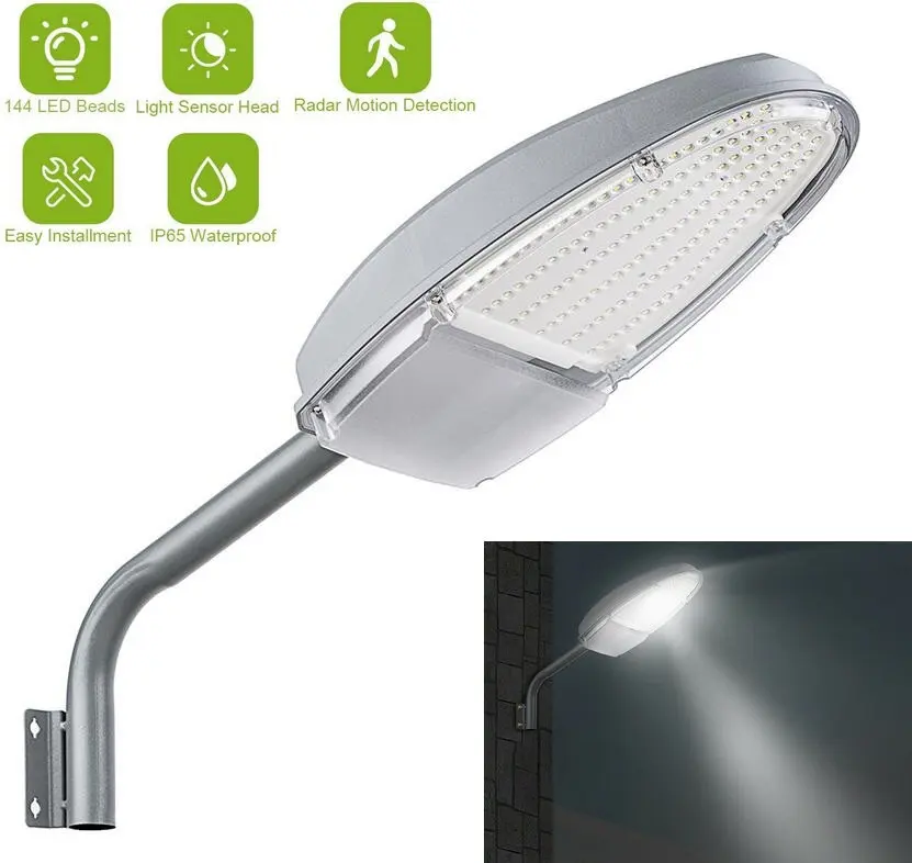 24W 야외 LED 보안등 방수 투광등, 차도, 파티오, 데크, 벽, 정원, 통로, 폭풍에 강하고 부식 방지 기능 제공
