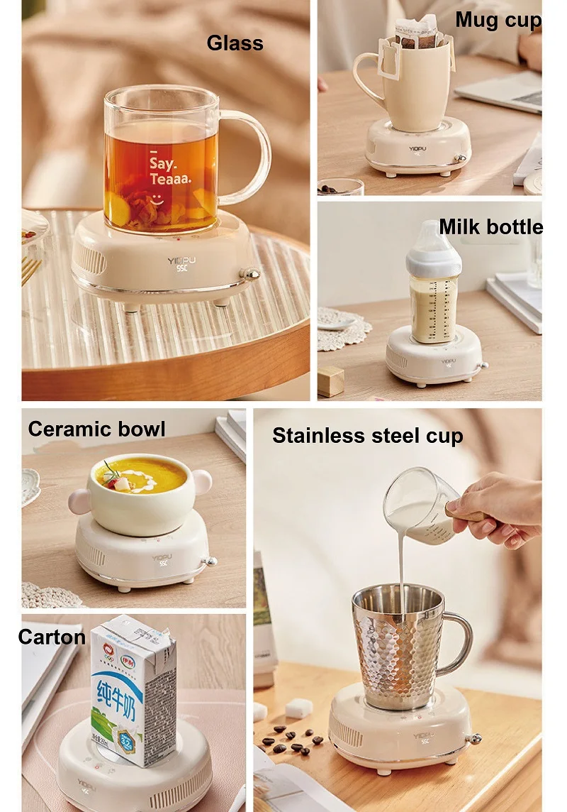400ml Cold Hot Cup Heating Pad Heating Beverage Ice Machine Hot Cold Dual-use Dormitory Office Rapid Ice Making Water Cup 12V