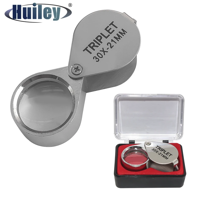 Nuevas Gafas De Lupa óptica De Joyería, Lupa Portátil 30X Con Lupas De Escala Herramienta De Lupas, Lupa De Ojo Para Sellos De Joyería