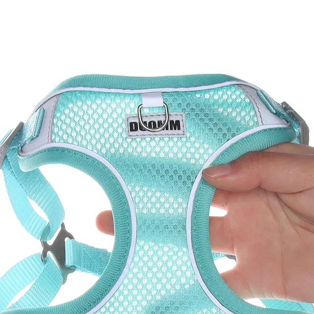 Dog Harness Leash Set for Small Medium Dog Cat Chest Strap Reflective Dog Clothes Vest Set Chihuahua Outdoor Walking Pet Supplie 3