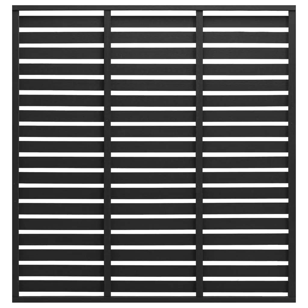 Fence panel WPC 180x180 cm Black for fencing, patio shading, screen blinds,  partitions and various other outdoor uses| | - AliExpress