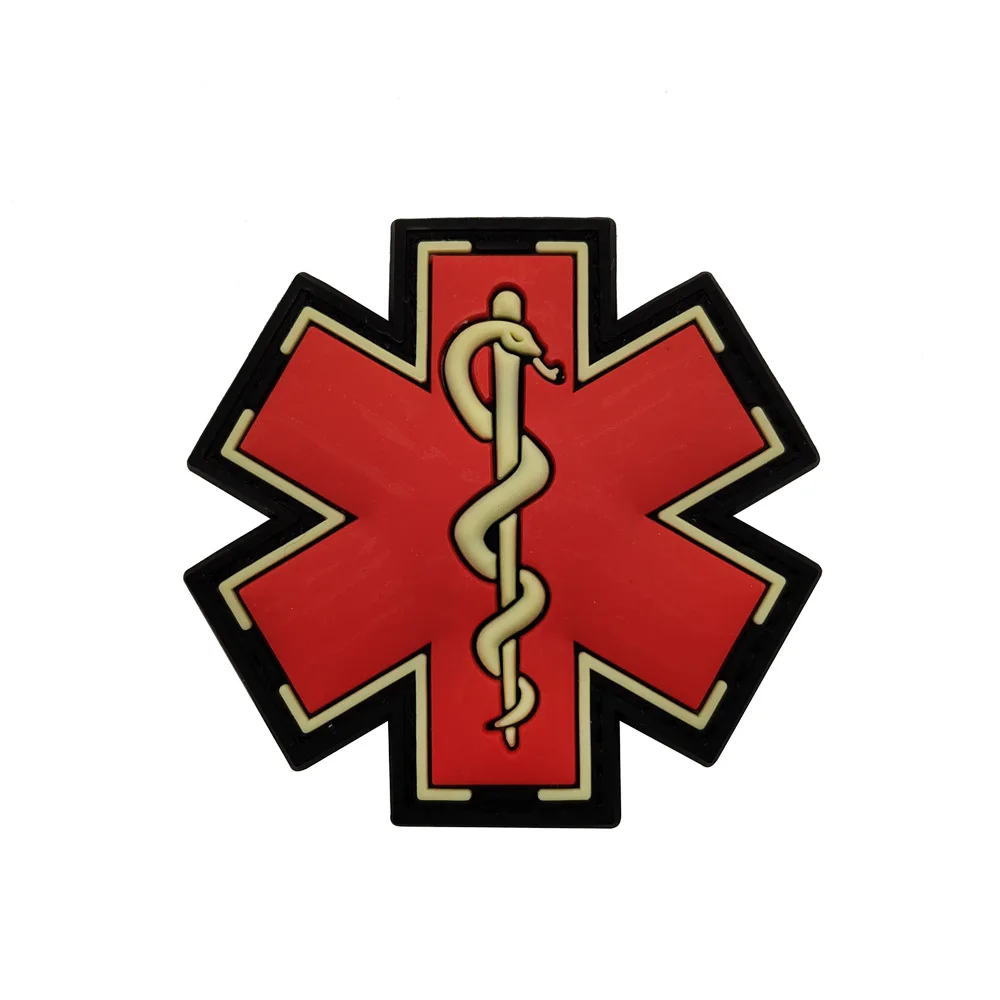 Tactical Rescue Star of Life Embroidered Patch - Paramedic First Aid Emblem