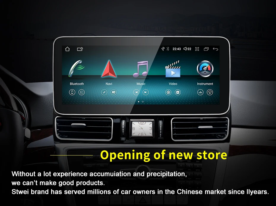 New 12.3inch Android13 Wireless CarPlay AUTO For Mercedes Benz M Class  W166 ML2