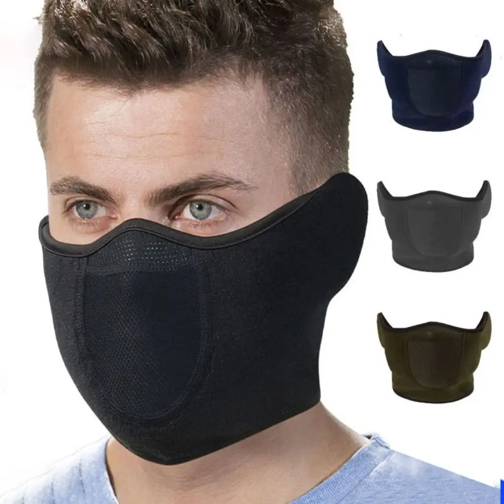 

Winter Running Face Masks New Skiing Cycling Mesh Fleece Sport Mask Scarf Ear-Cover Neck Warmer Warm Neck Cover