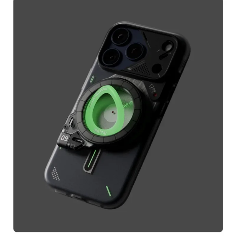 알루무 G09 마그네틱 스탠드 고스트 투명 인피니트 360 ° 회전식 MagSafe 알루미늄 합금 안정적인 양면 부착형 아이폰