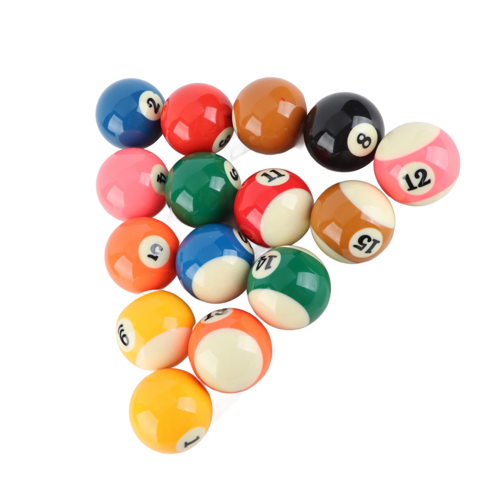 57.2mm American Standard Billiard Ball Set Professional Resin Small Pool Cue Ball Full Set