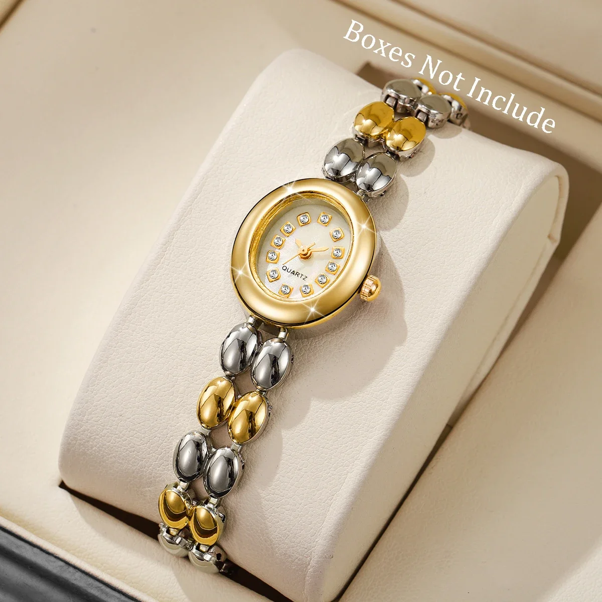 Fashionable retro water droplet shaped bracelet unique, compact niche temperament, gradient multi-color fashionable quartz watch