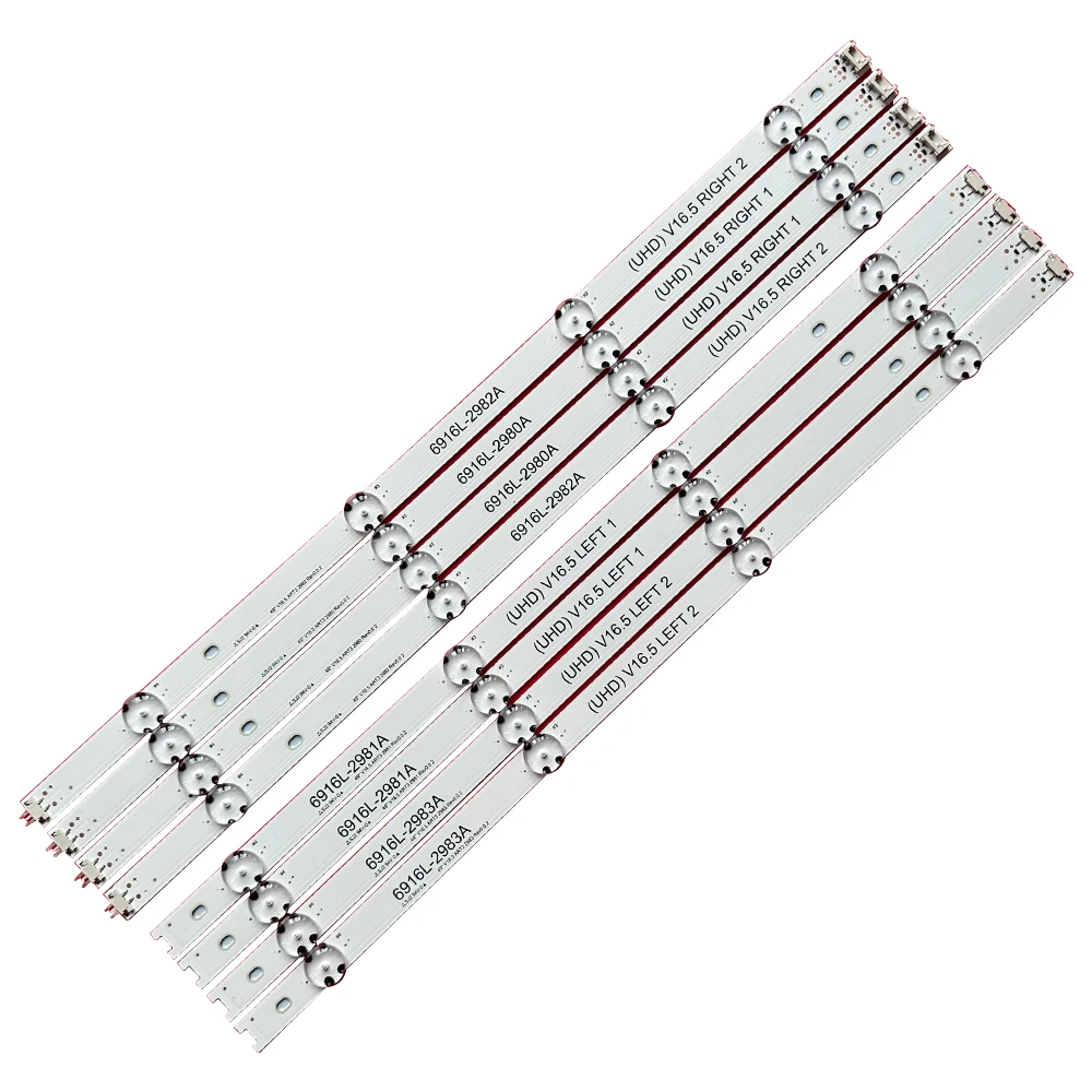 1/3TV LED backlight strip for LG 49inch TV 6916L-2705A 6916L-2706A 6916L-2707A 6916L-2708 49LJ58300W 49UH603V 49UH620V
