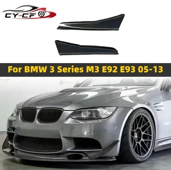 Spoiler Laterale in Vera Fibra di Carbonio per Paraurti Anteriore BMW Serie 3 E92 E93 M3 2008-2013, Accessori Auto
