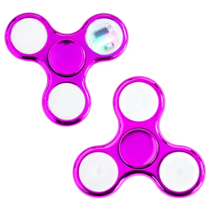 Rainbow LED Glowing Fidget Spinner - Stress and Anxiety Relief Toy