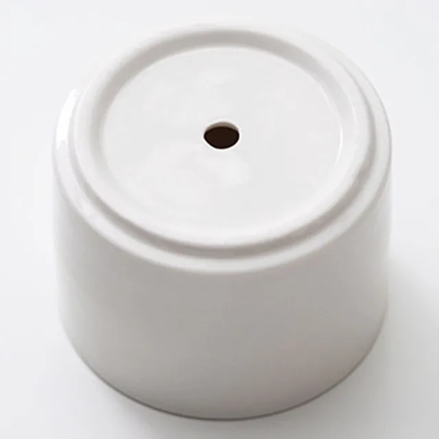 Ceramic Planter Pot with Bamboo Tray Succulent Plant Round Desktop Pot Small Bonsai Pots Green Planters Creative Flowerpots 6