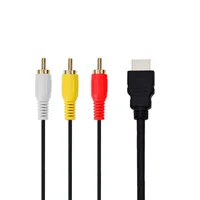 1.5M 5FT HDMI-Compatible Av Male To 3 rca Conversion TV Set-Box DV DVD Audio Video Cable to 3rca  Digital Wire Converter Adapter - Image 3