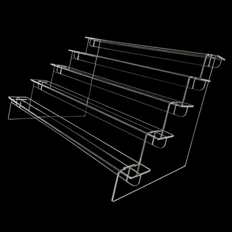 1-5 Tiers Clear Acrylic Display Stand Display Shelf for Candy Cupcake Statues and Fragrances Stylish and Functional