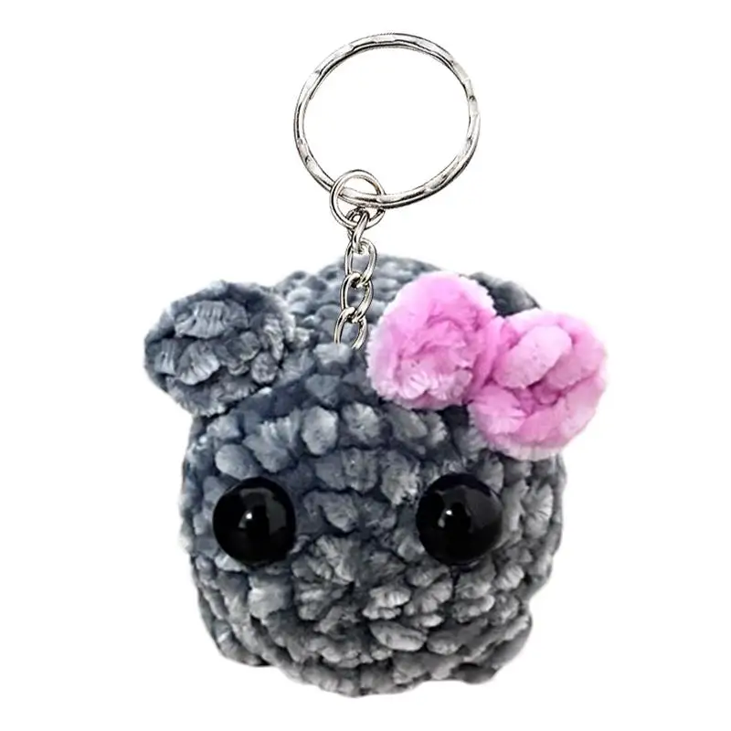 

Печальный хомяк, плюшевая игрушка, забавное Мягкое Животное, плюшевый подвесной брелок, милый брелок для детей, аксессуары для сумок