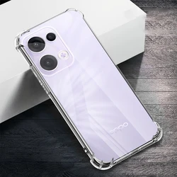 Airbag Clear Phone Case - Soft Silicone Original Back Cover Housing Accessories for OPPO Reno13 Pro (Clear)
