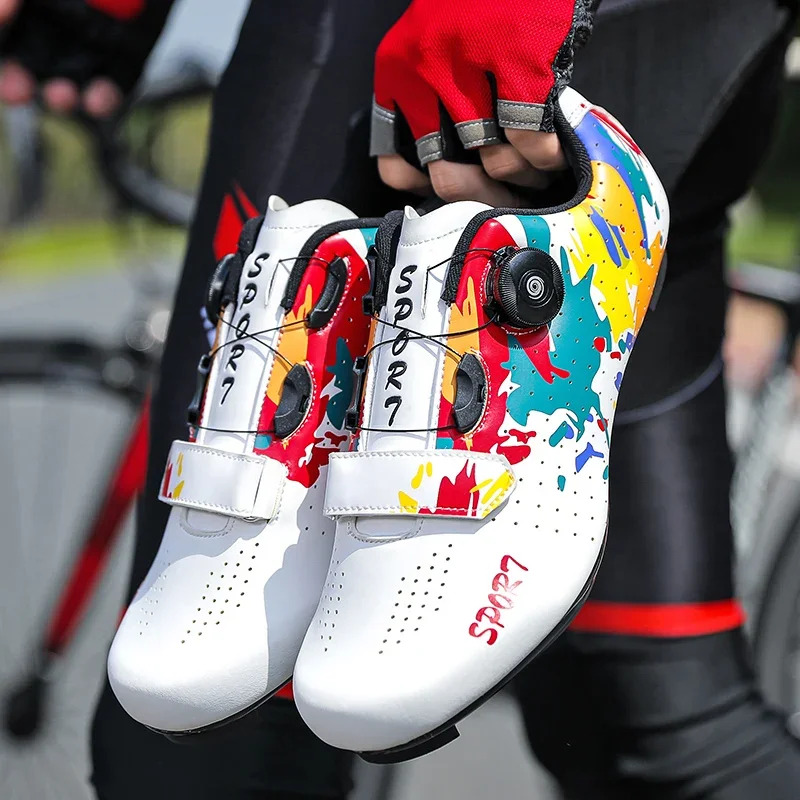 Professional Cycling MTB Shoes Men Women SPD Road Dirt Bike Route Cleat Flat Sneaker Racing Bicycle Mountain Biking Shoes
