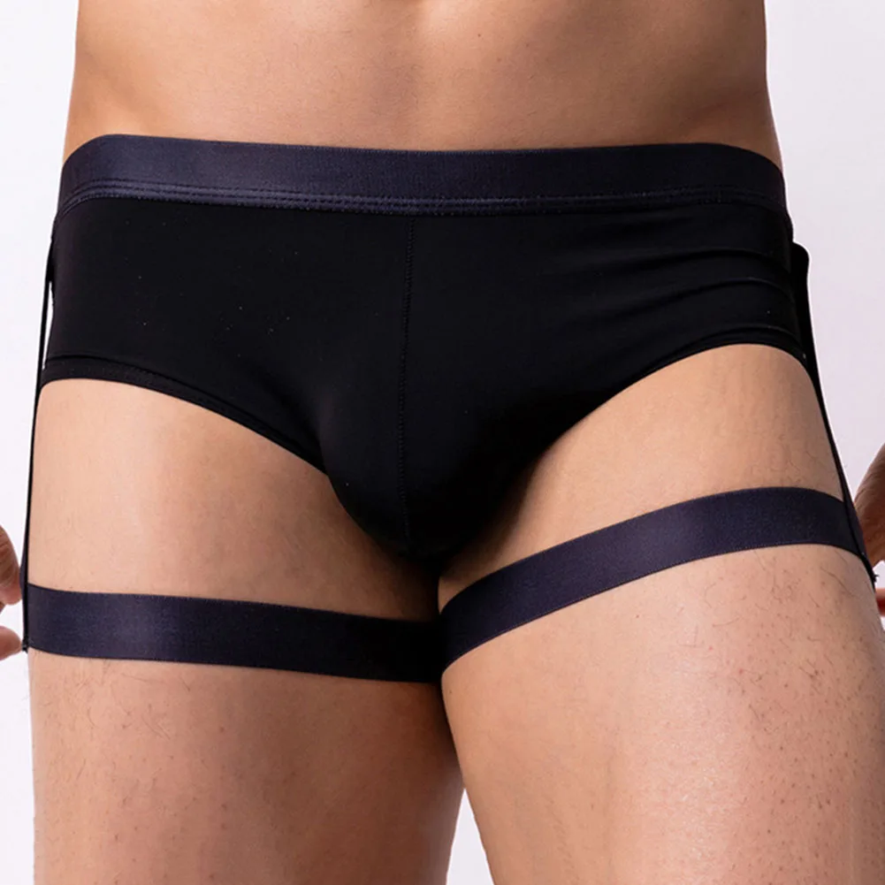 

Men Sexy Summer Ice Silk Low Rise U Convex Thongs Solid Panties Underpants Pouch Brief Lingerie Thin Patchwork Mens Briefs