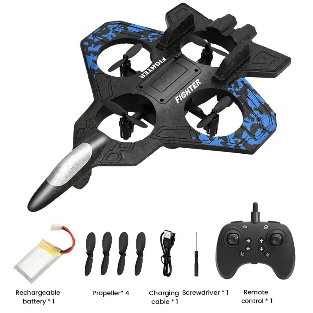EPP Foam Remote Control Foam Fighter Gravity Sensing RC Drones Four Motor Helicopter Toy Portable 2.4G Stunt RC Hobby Jet Plane